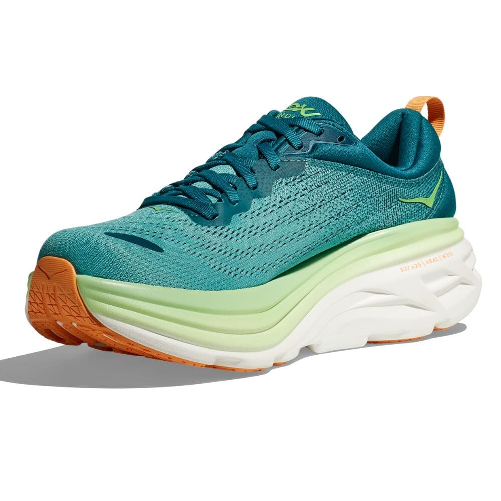 Hoka One One Men's Bondi 8 - BlackToe Running#colour_deep-lagoon-ocean-mist