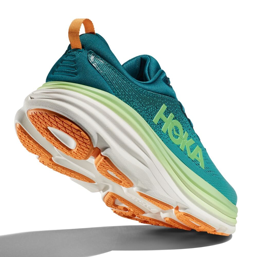 Hoka One One Men's Bondi 8 - BlackToe Running#colour_deep-lagoon-ocean-mist