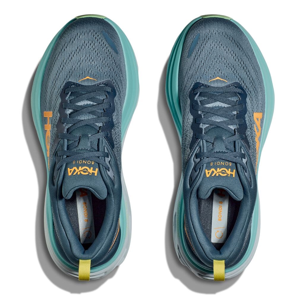 Hoka One One Men's Bondi 8 - BlackToe Running#colour_real-teal-shadow