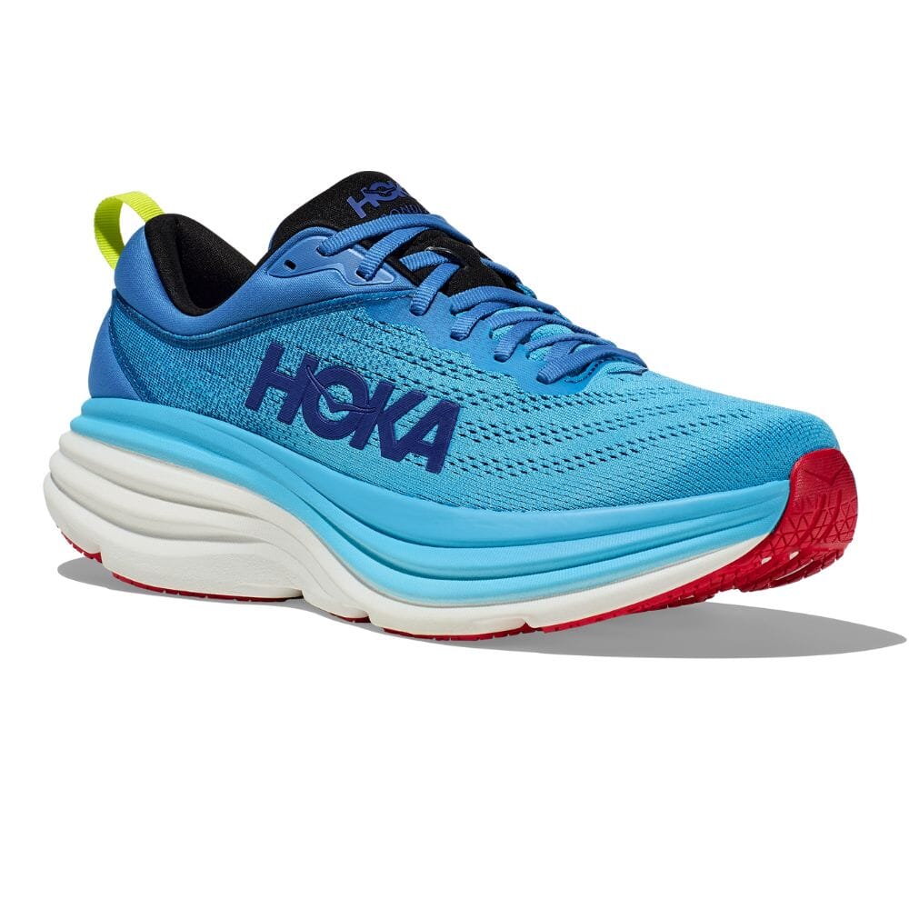 Hoka One One Men's Bondi 8 - BlackToe Running#colour_virtual-blue-swim-day