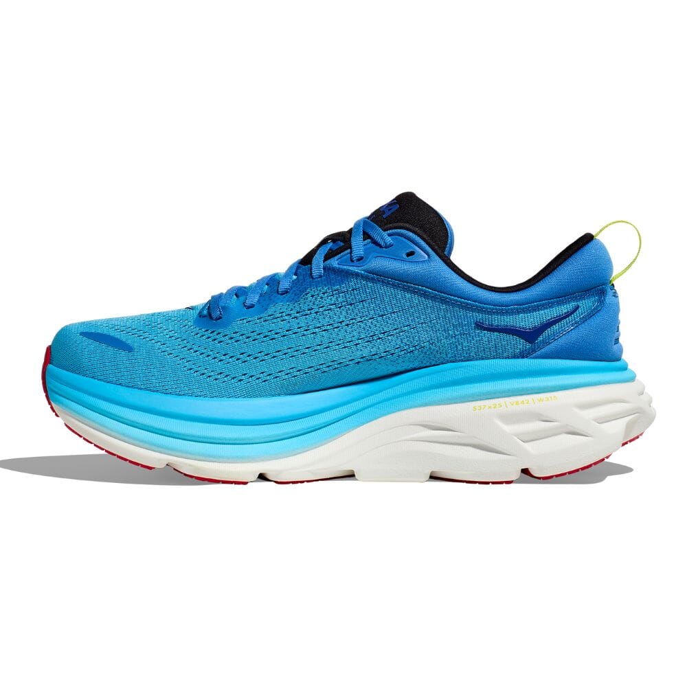 Hoka One One Men's Bondi 8 - BlackToe Running#colour_virtual-blue-swim-day