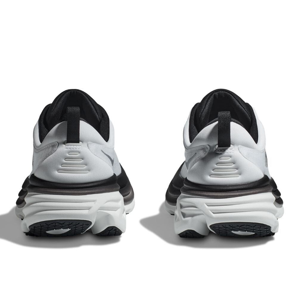 Hoka One One Men's Bondi 8 - BlackToe Running#colour_white-white-black