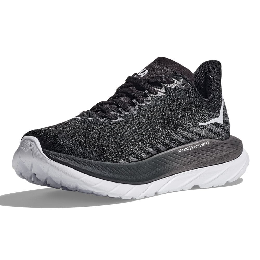 Hoka Women's Mach 5 - Black & Castlerock Women's Shoes - BlackToe Running#colour_black-castlerock