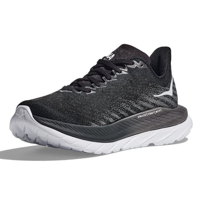 Hoka Women's Mach 5 - Black & Castlerock Women's Shoes - BlackToe Running#colour_black-castlerock