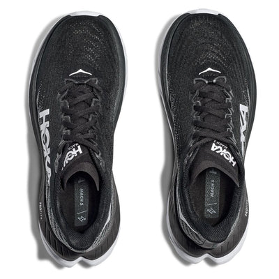 Hoka Women's Mach 5 - Black & Castlerock Women's Shoes - BlackToe Running#colour_black-castlerock