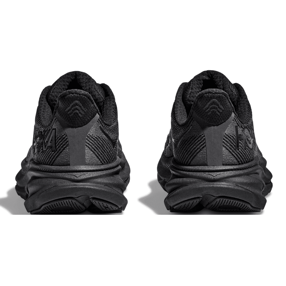 Hoka Men's Clifton 9 Men's Shoes - BlackToe Running#colour_black-black