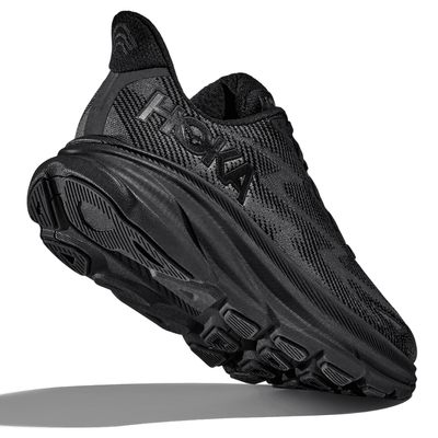 Hoka Men's Clifton 9 Men's Shoes - BlackToe Running#colour_black-black