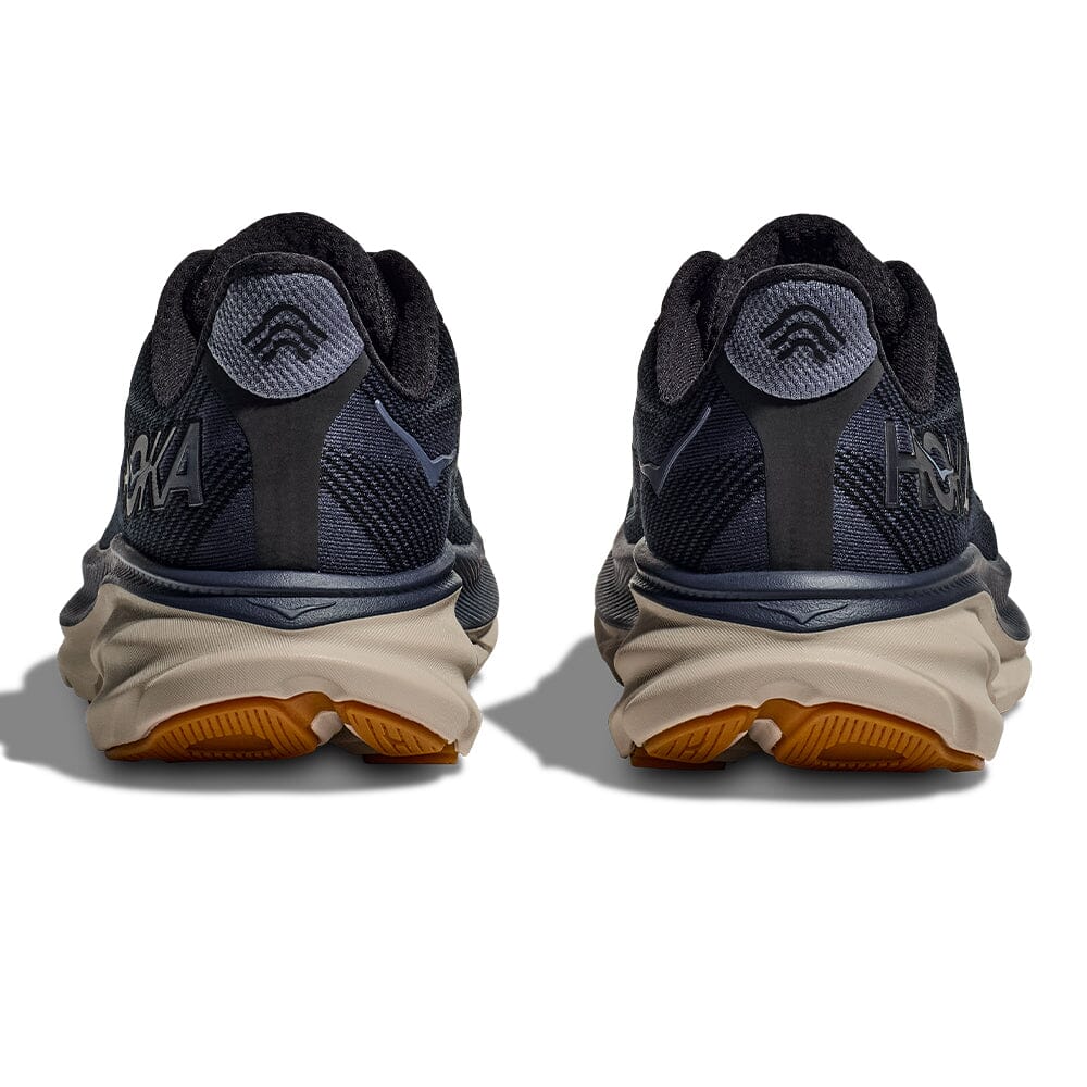 Hoka Men's Clifton 9 - BlackToe Running#colour_black-varsity-navy