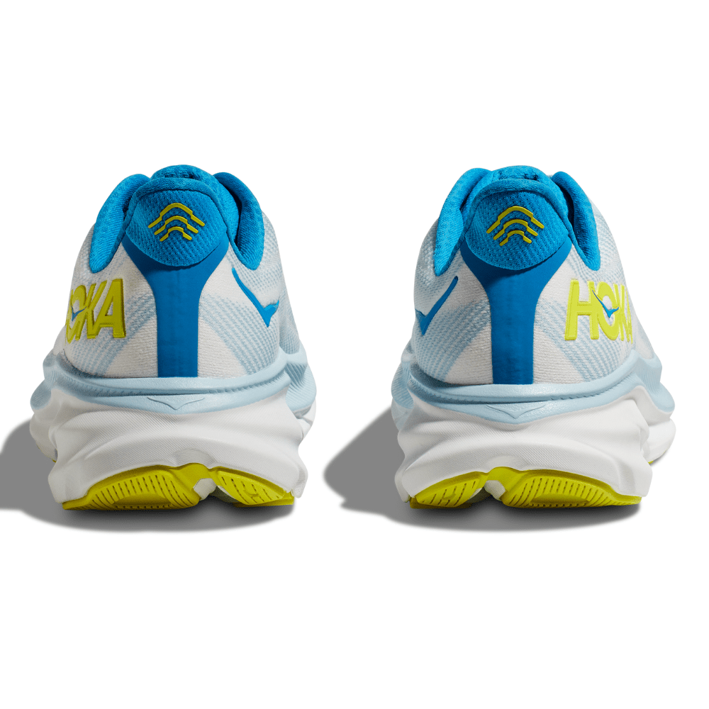 Hoka Men's Clifton 9 Men's Shoes - BlackToe Running#colour_ice-water-evening-primrose