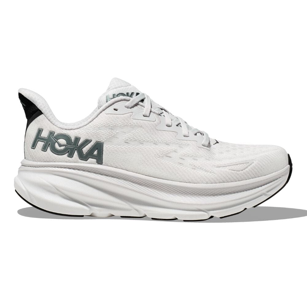 Hoka Men's Clifton 9 Men's Shoes - BlackToe Running#colour_nimbus-cloud-steel-wool