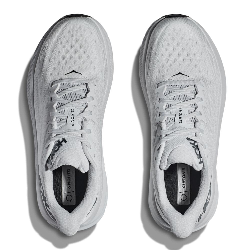 Hoka Men's Clifton 9 Men's Shoes - BlackToe Running#colour_nimbus-cloud-steel-wool