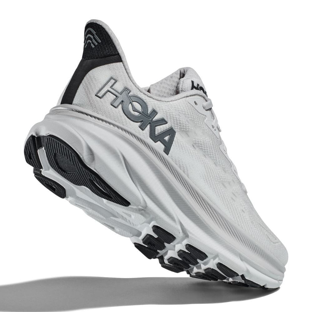 Hoka Men's Clifton 9 Men's Shoes - BlackToe Running#colour_nimbus-cloud-steel-wool