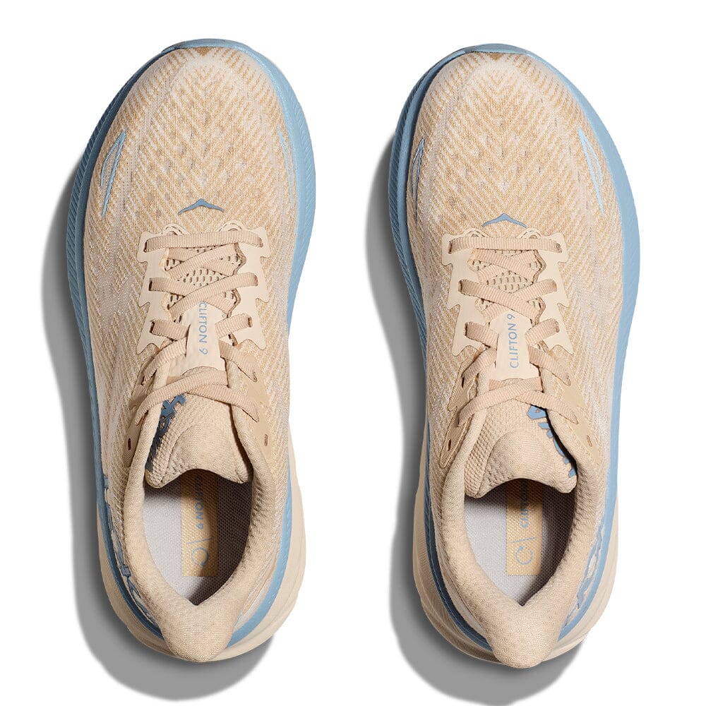 Hoka Men's Clifton 9 - BlackToe Running#colour_oak-alabaster