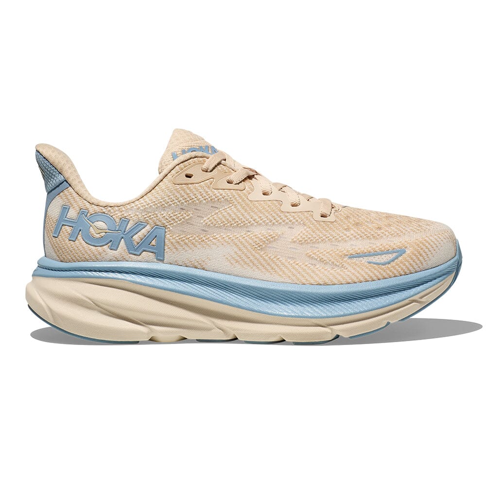 Hoka Men's Clifton 9 - BlackToe Running#colour_oak-alabaster