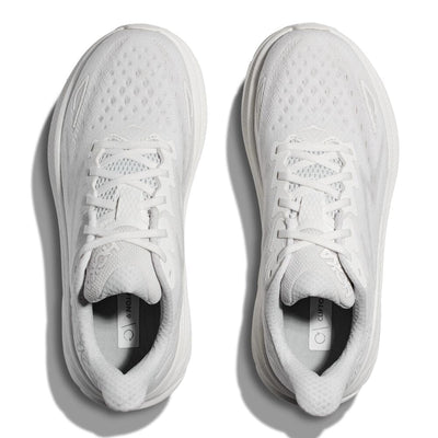 Hoka Men's Clifton 9 Men's Shoes - BlackToe Running#colour_white-white
