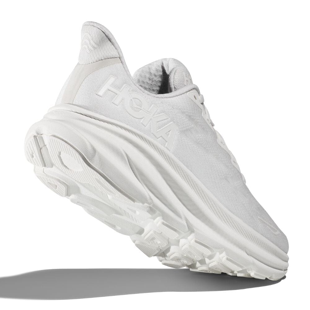 Hoka Men's Clifton 9 Men's Shoes - BlackToe Running#colour_white-white
