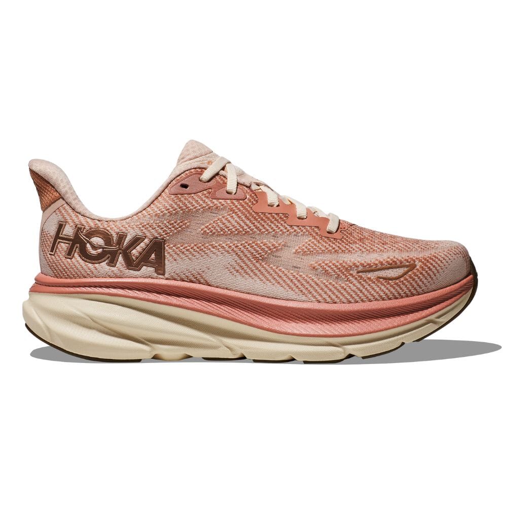 Womens Hoka Shoes Hoka Rose Gold Clifton Athletic Shoe Hoka