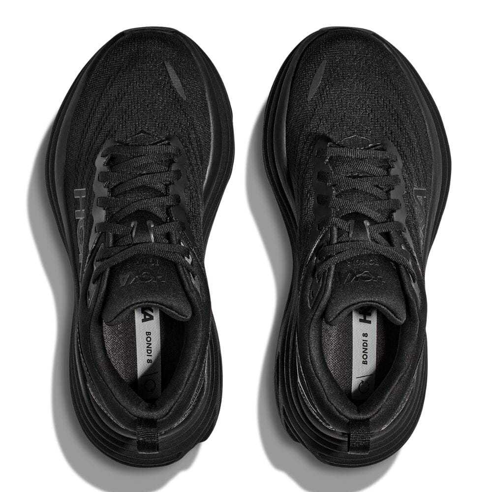 Hoka Women's Bondi 8 Women's Shoes - BlackToe Running#colour_black-black