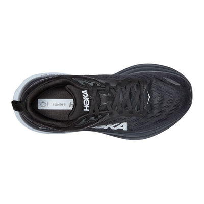 Hoka One One Women's Bondi 8 - BlackToe Running#colour_black-white