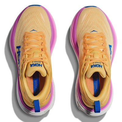 Hoka Women's Bondi 8 Women's Shoes - BlackToe Running#colour_impala-cyclamen