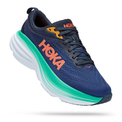 Hoka One One Women's Bondi 8 - BlackToe Running#colour_outer-space-bellwether-blue