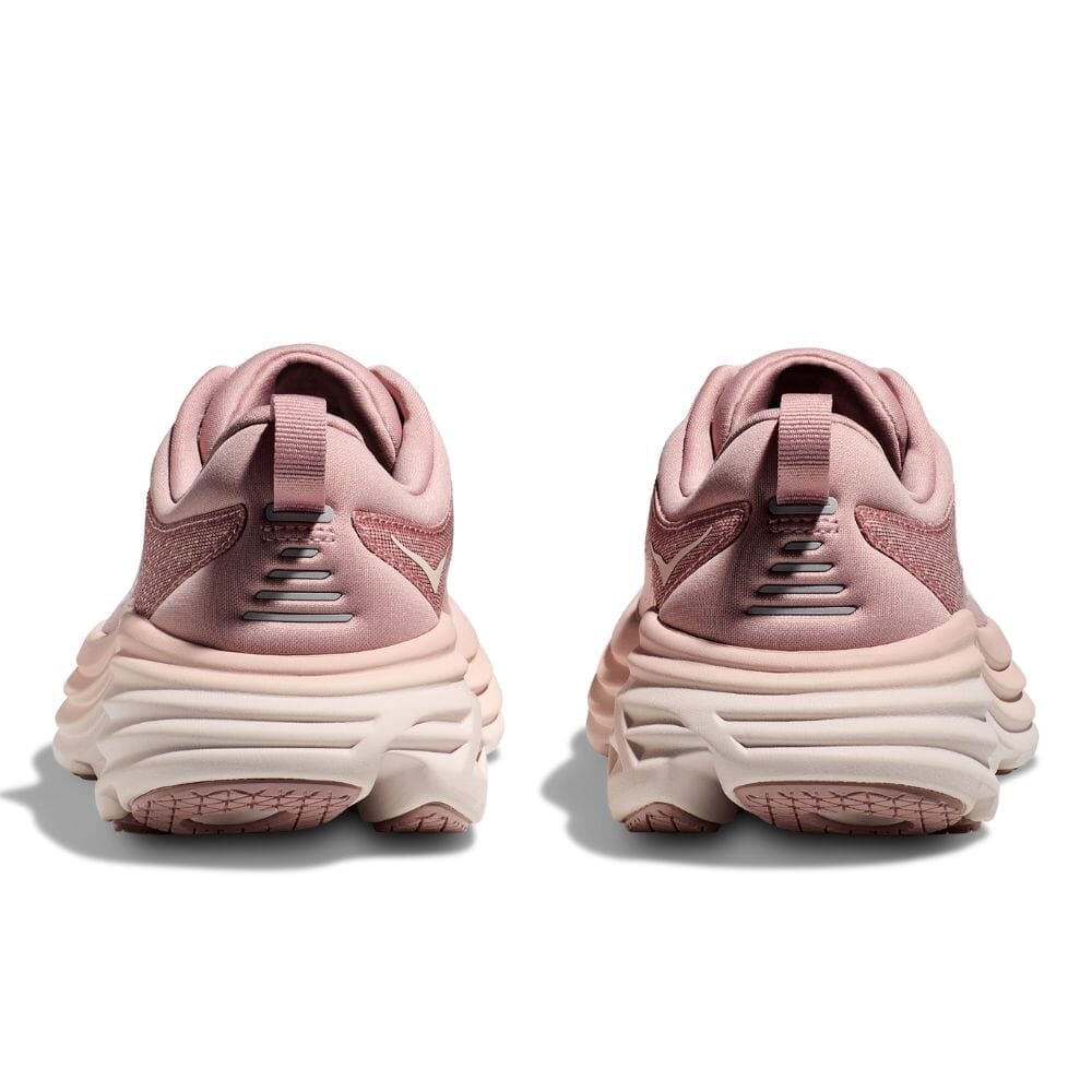 Hoka Women's Bondi 8 Women's Shoes - BlackToe Running#colour_pale-mauve-peach-whip