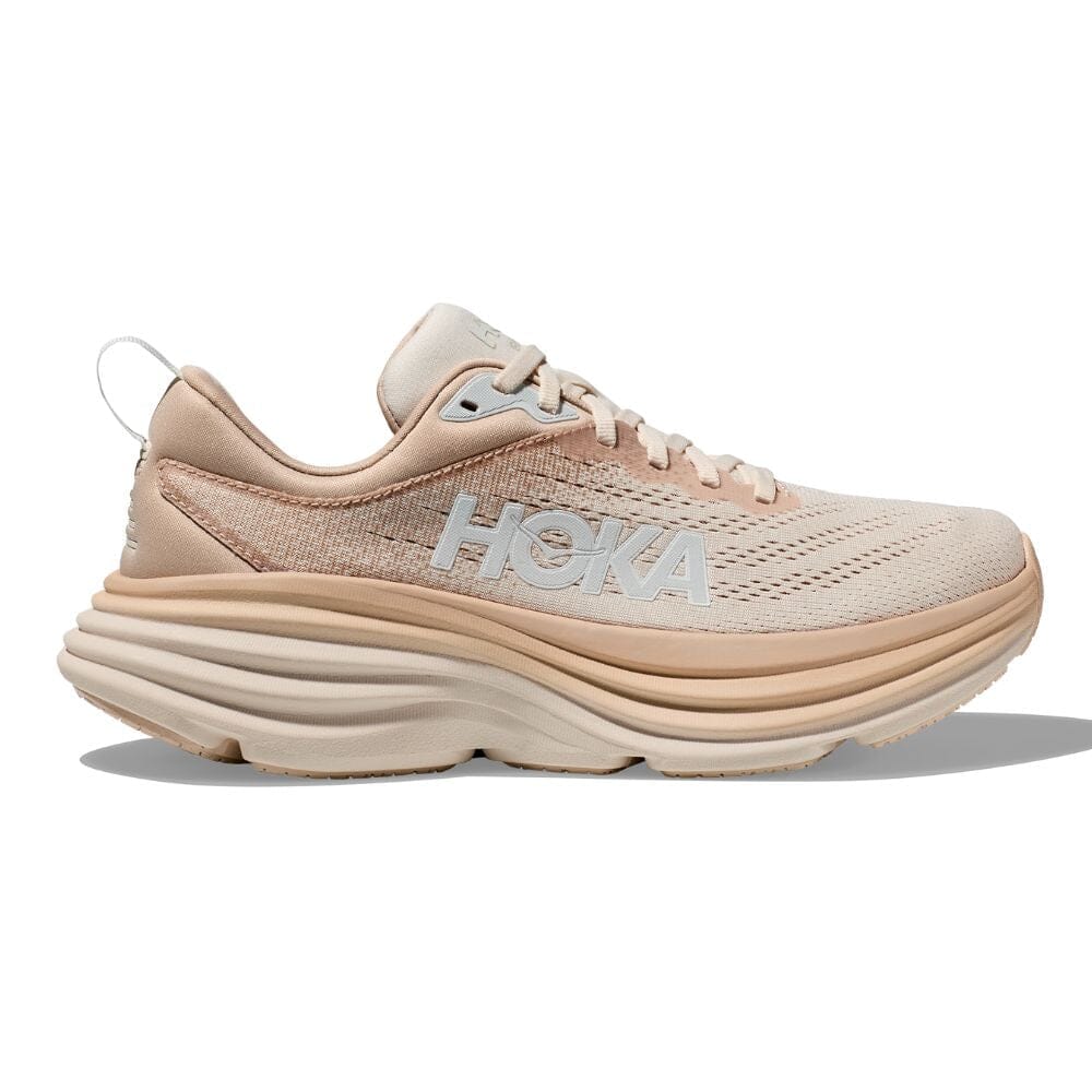 Hoka Women's Bondi 8 Women's Shoes - BlackToe Running#colour_shifting-sand-eggnog
