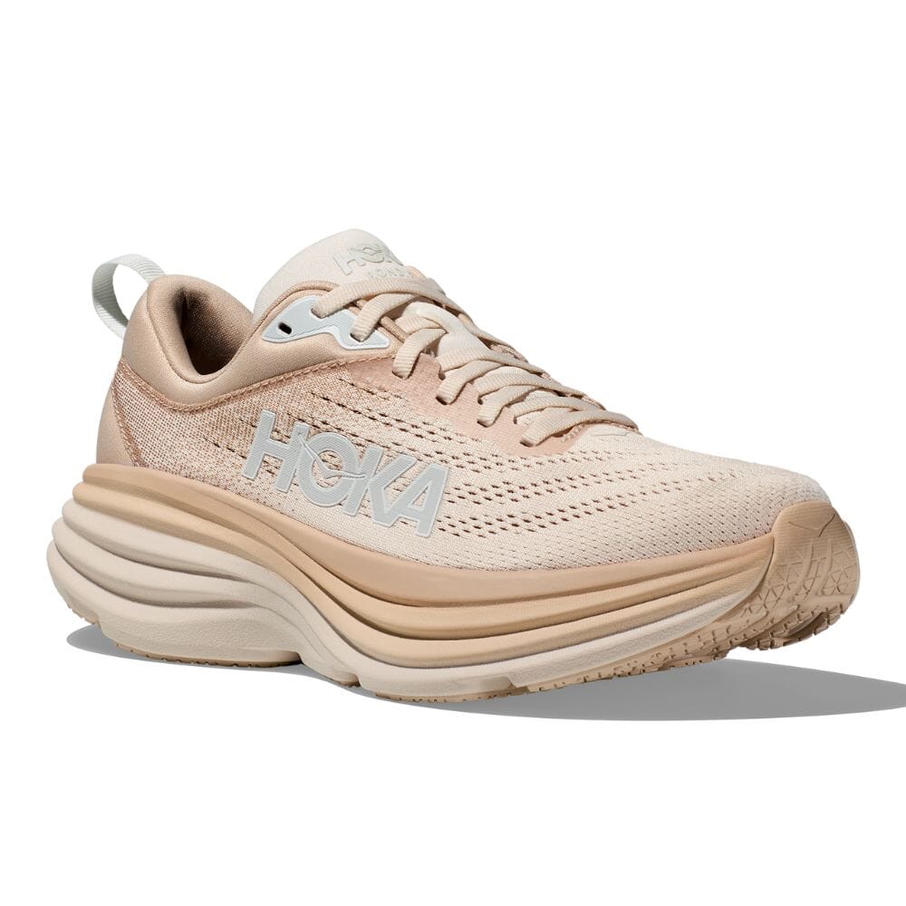 Hoka Women's Bondi 8 Women's Shoes - BlackToe Running#colour_shifting-sand-eggnog