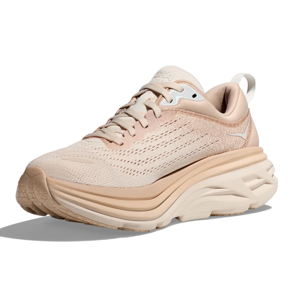 Hoka Women's Bondi 8 Women's Shoes - BlackToe Running#colour_shifting-sand-eggnog