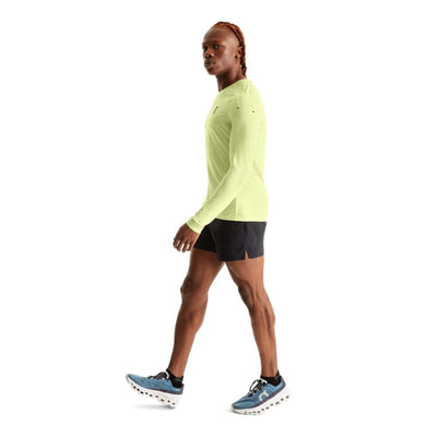 On Running Men's Performance Long-T Men's Tops - BlackToe Running#colour_hay