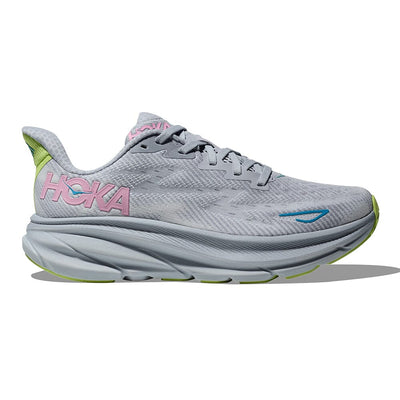 Hoka Women's Clifton 9 Women's Shoes - BlackToe Running#colour_gull-sea-ice
