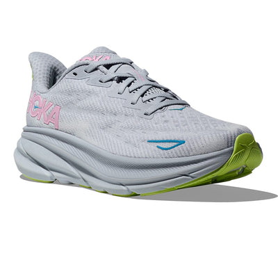 Hoka Women's Clifton 9 Women's Shoes - BlackToe Running#colour_gull-sea-ice