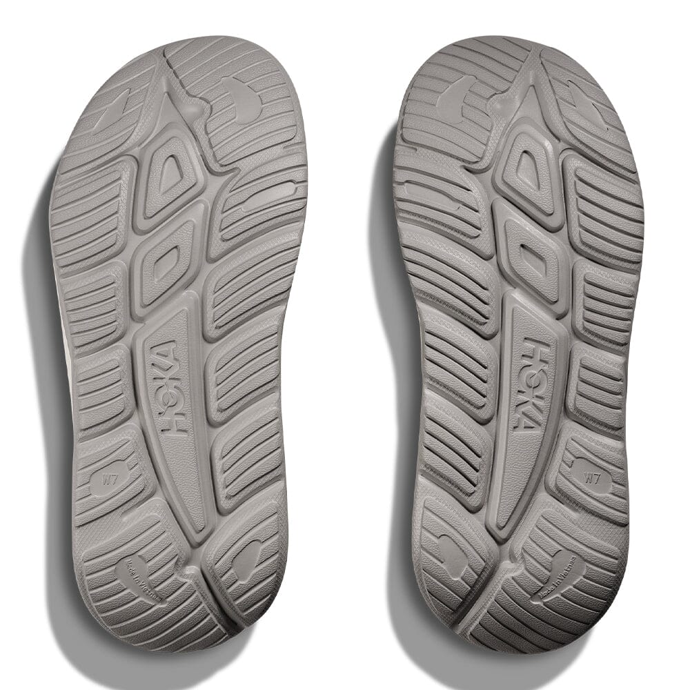 Hoka Ora Recovery Slide 3 - Alabaster & Stardust - BlackToe Running#colour_alabaster-stardust