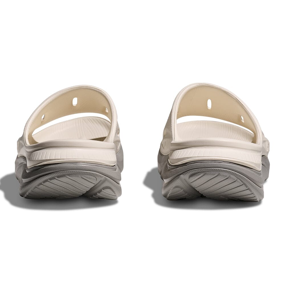 Hoka Ora Recovery Slide 3 - Alabaster & Stardust - BlackToe Running#colour_alabaster-stardust