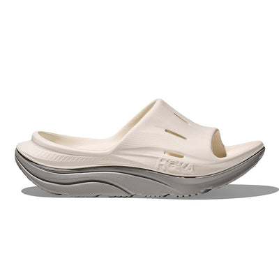 Hoka Ora Recovery Slide 3 - Alabaster & Stardust - BlackToe Running#colour_alabaster-stardust