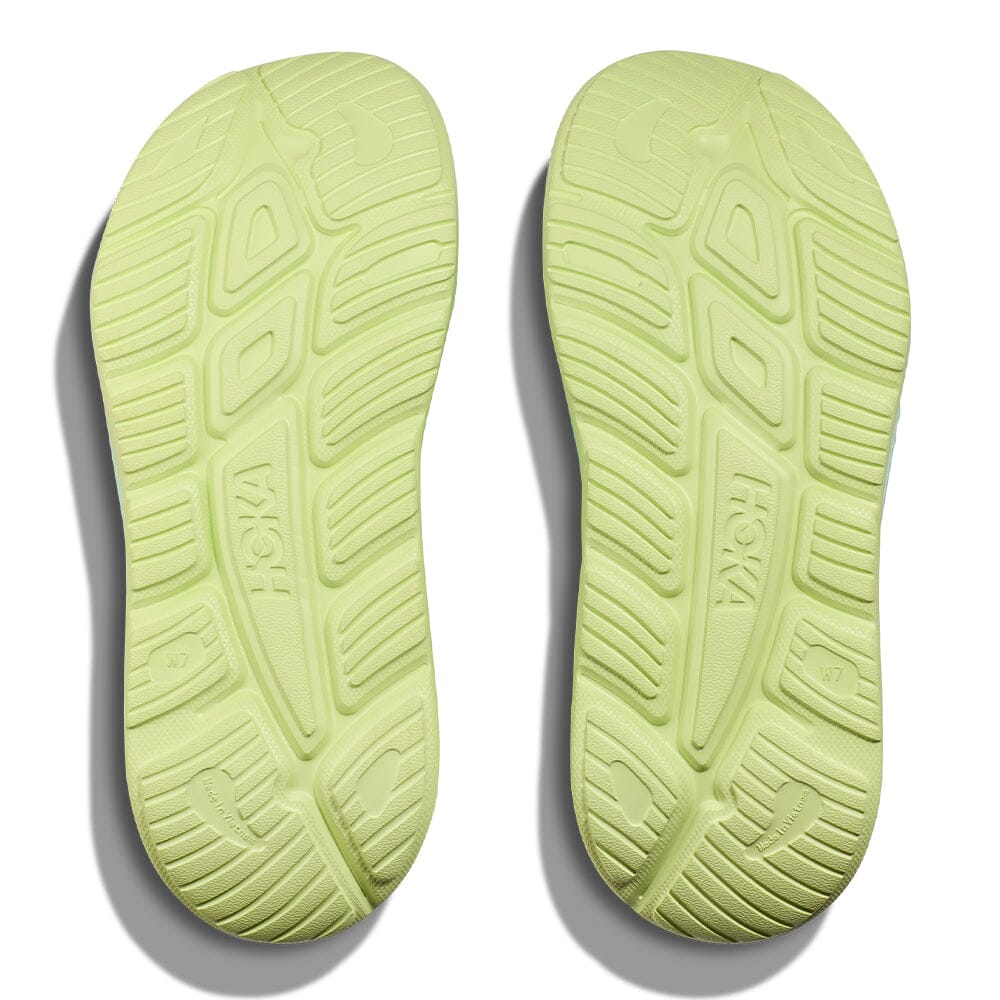 Hoka Ora Recovery Slide 3 - Aqua Breeze & Celery Juice - BlackToe Running#colour_aqua-breeze-celery-juice