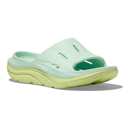 Hoka Ora Recovery Slide 3 - Aqua Breeze & Celery Juice - BlackToe Running#colour_aqua-breeze-celery-juice