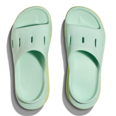 Hoka Ora Recovery Slide 3 - Aqua Breeze & Celery Juice - BlackToe Running#colour_aqua-breeze-celery-juice