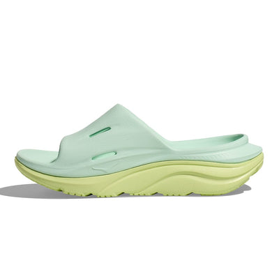 Hoka Ora Recovery Slide 3 - Aqua Breeze & Celery Juice - BlackToe Running#colour_aqua-breeze-celery-juice