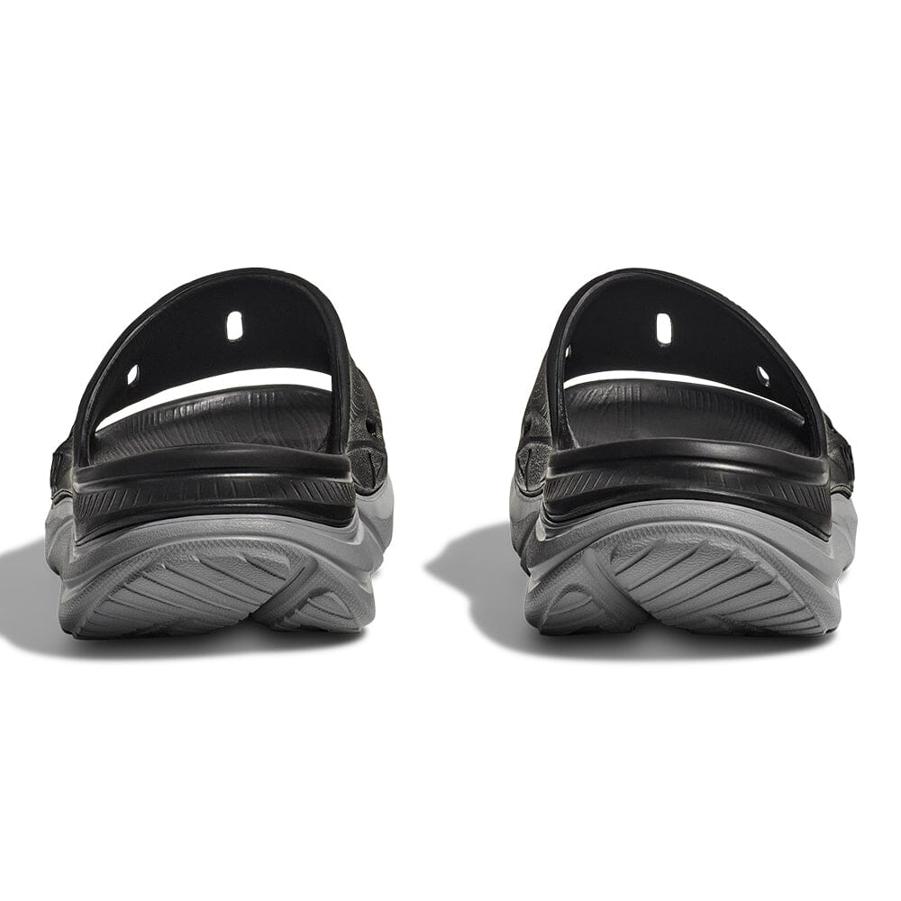 Hoka Ora Recovery Slide 3 - Black & Stellar Grey - BlackToe Running#colour_black-stellar-grey