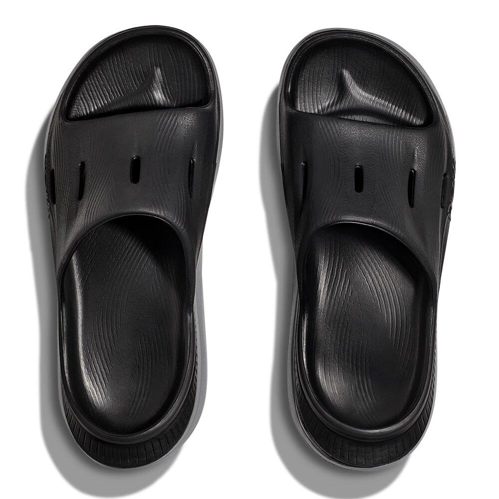 Hoka Ora Recovery Slide 3 - Black & Stellar Grey - BlackToe Running#colour_black-stellar-grey
