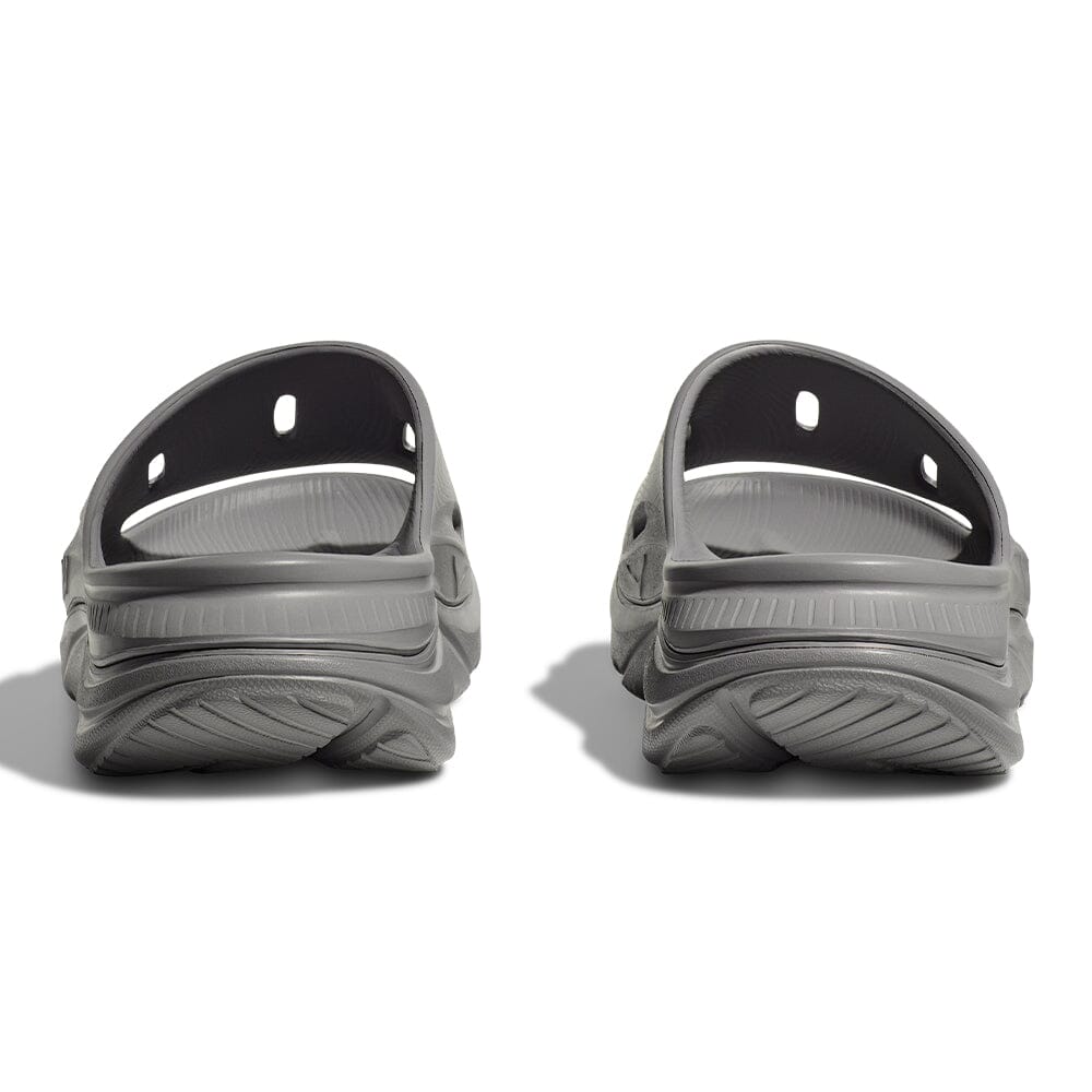 Hoka Ora Recovery Slide 3 - Grey & Grey Slides - BlackToe Running#colour_grey-grey