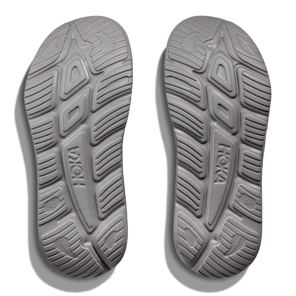 Hoka Ora Recovery Slide 3 - Grey & Grey – BlackToe Running Inc.