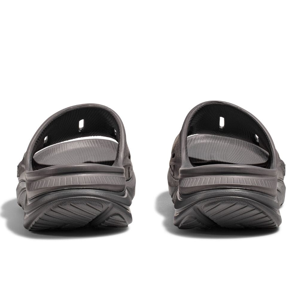 Hoka Ora Recovery Slide 3 - Grey & Grey Slides - BlackToe Running#colour_grey-grey