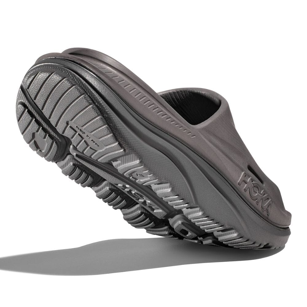 Hoka Ora Recovery Slide 3 - Grey & Grey Slides - BlackToe Running#colour_grey-grey