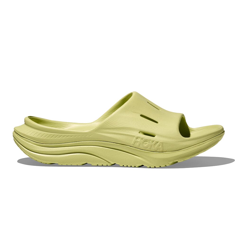 Hoka Ora Recovery Slide 3 - Honeydew - BlackToe Running#colour_honeydew