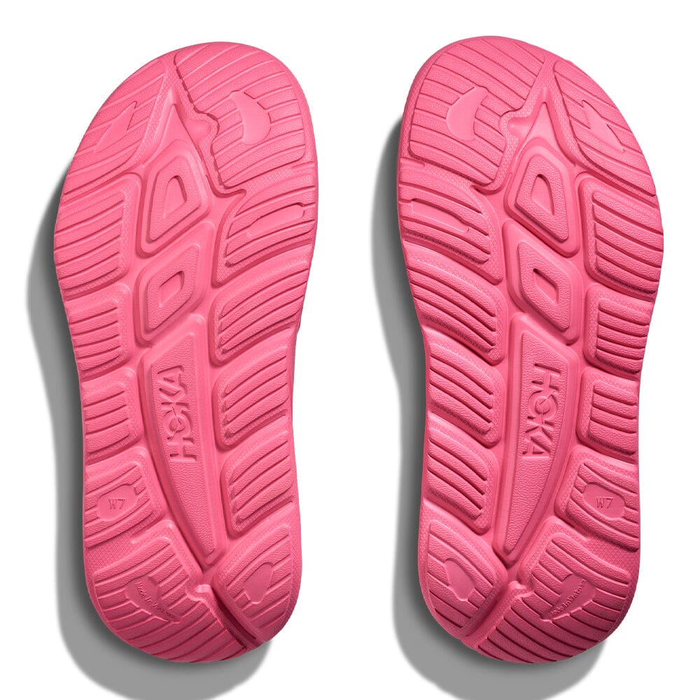 Hoka Ora Recovery Slide 3 - Neon Rode - BlackToe Running