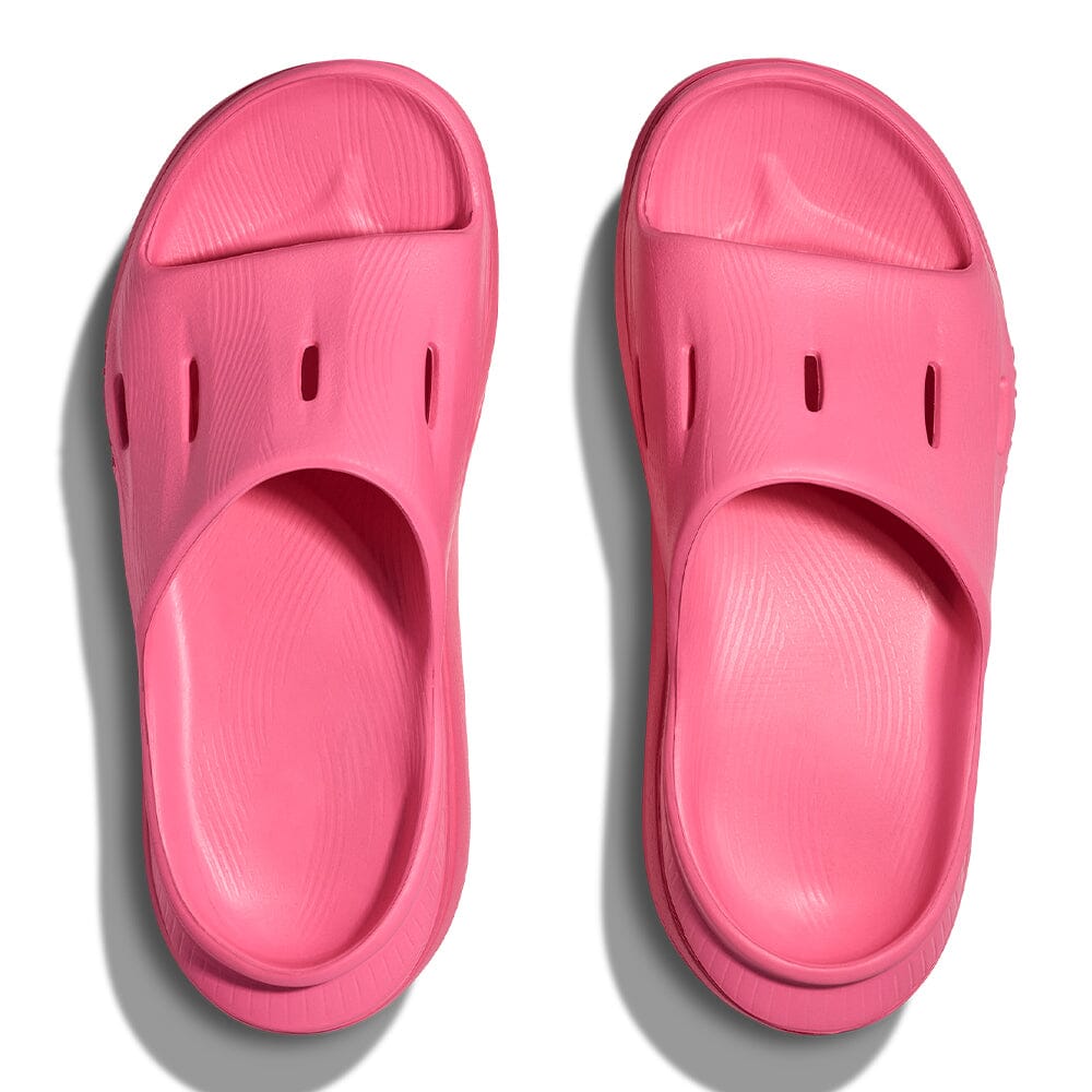 Hoka Ora Recovery Slide 3 - Neon Rode - BlackToe Running