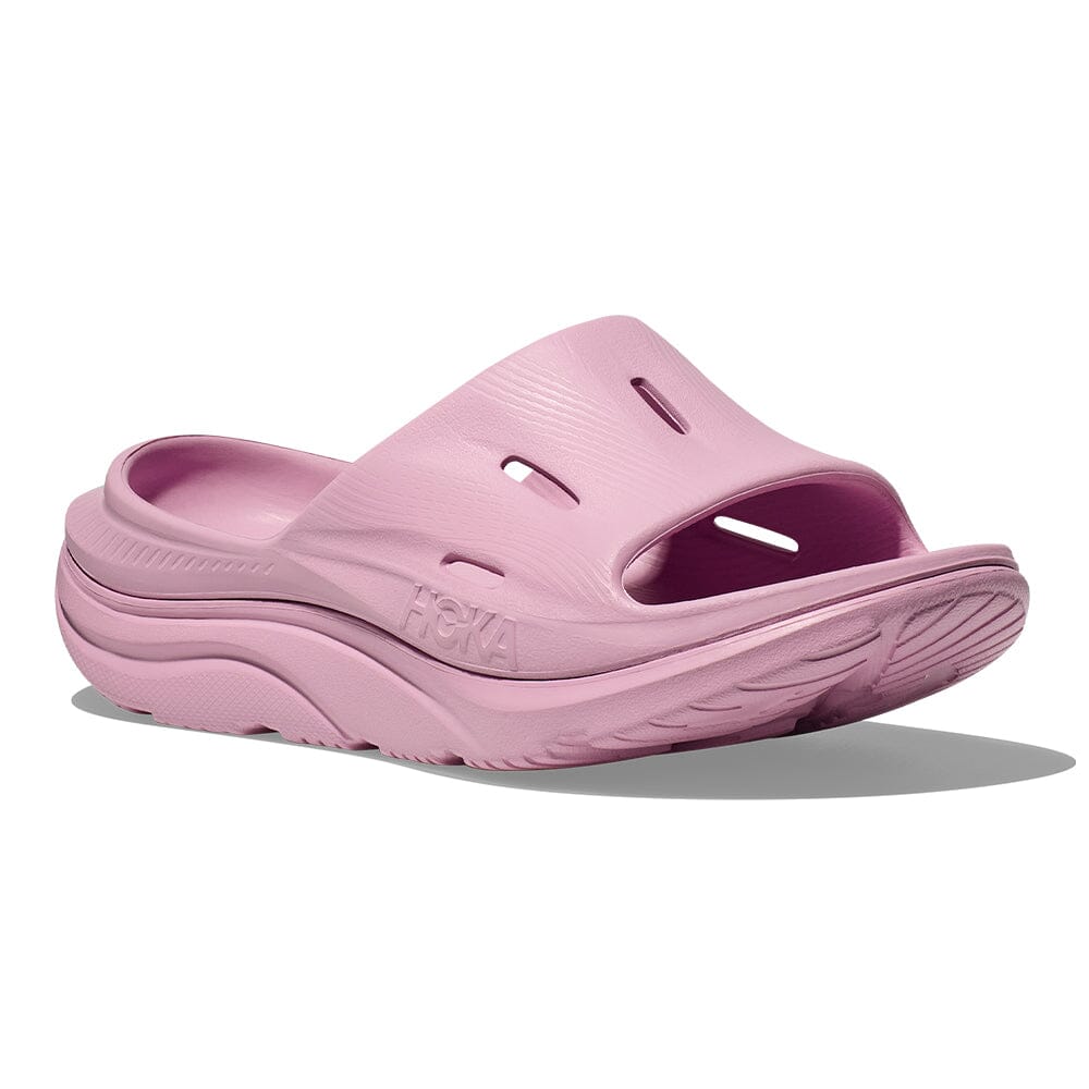 Hoka Ora Recovery Slide Pink – BlackToe Running - Main Image