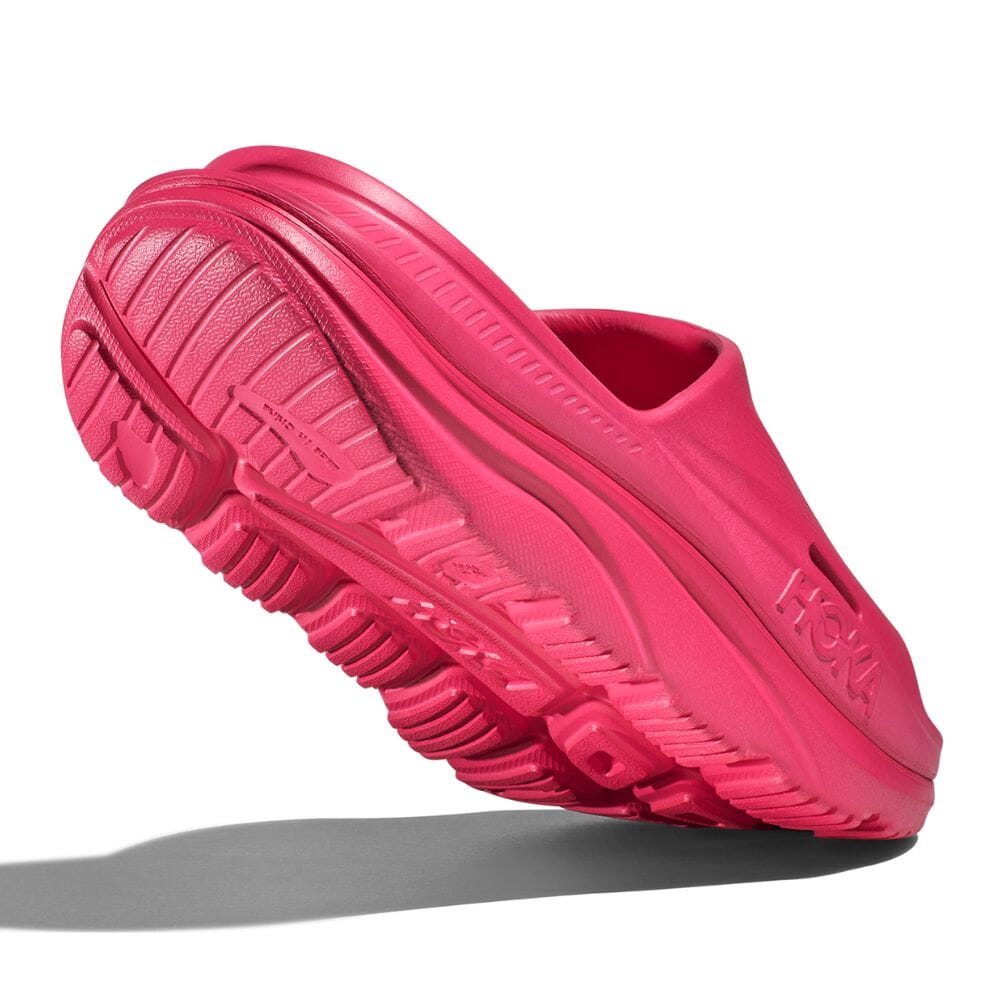 Hoka Ora Recovery Slide 3 - Raspberry - BlackToe Running#colour_raspberry